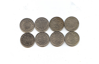 8عدد سکه 2 ریالی 58-59-60-62-64-65-66-67 